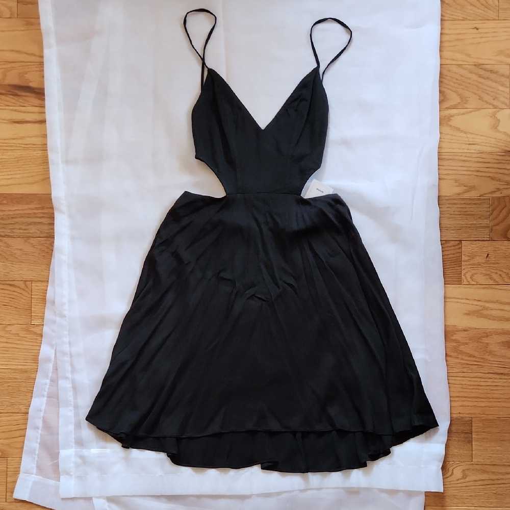 Urban Outfitters Black Backless Dress